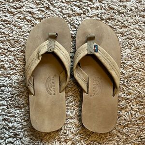 Kids rainbow flip flops